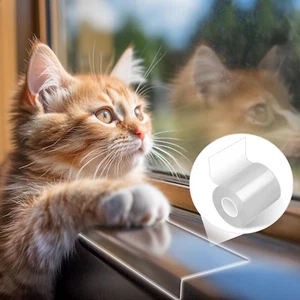 Door Protector from Dog Scratching, Window Sill Protector, Clear Sided -4In X 1 - Picture 1 of 8