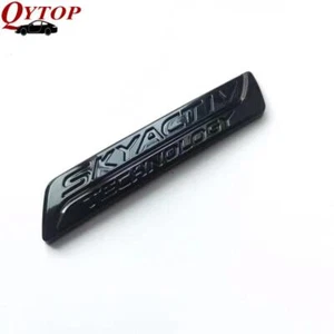Black Rear Trunk Emblem Badge Sticker For CX5 MX-5 CX-3 6 SKYACTIV TECHNOLOGY - Foto 1 di 4