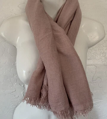 Charlotte Russe Womens Solid Scarf Pink Size 19"wide "40 long - Image 1 of 3