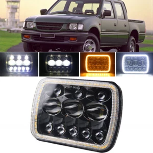 5x7'' 7x6'' LED Headlight Hi-Lo Beam Halo DRL For Jeep Cherokee Hilux Rodeo TF - Picture 1 of 10