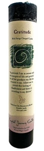 GRATITUDE Crystal Journey Reiki Energy Candle Herbal Magic Pillar - Free Ship - Picture 1 of 2