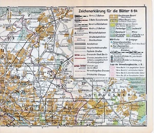 Berlin NO und SW 1957 orig. Ü-Karten Potsdam Michendorf + Bernau Altlandsberg - Picture 1 of 2