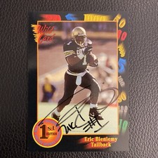 1991 Wild Card ERIC BIENIEMY RC / Rookie HAND SIGNED!! Colorado Buffaloes 🦬