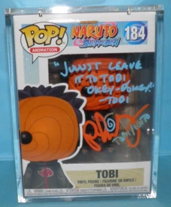 Funko POP! Shonen Jump Naruto Shippuden Tobi #184 SIGNED w/COA - Picture 1 of 6