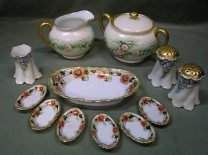 Handbemalte Nippon und Weimer Germany und Bavaria Geschirr verschiedene schöne Lot - Bild 1 von 3