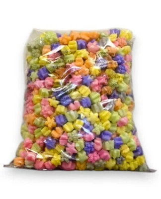  Packing Peanuts Rainbow Stars Shape Minipak, .6 Cu Ft Biodegradable - Image 1 of 4
