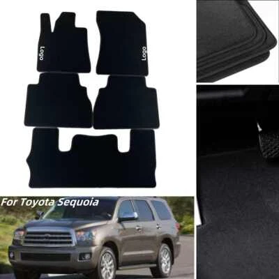 For Toyota Sequoia 2008-2023 All Models Car Floor Mats Velour Carpets Custom - Imagem 1 de 4