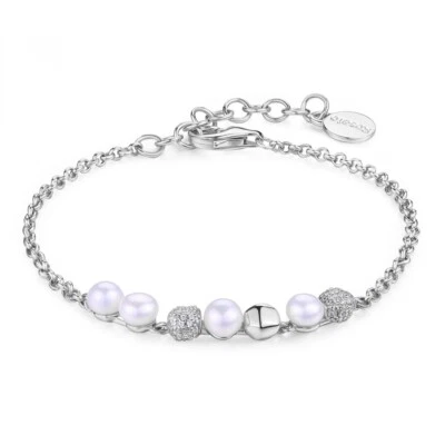 ROSATO GIOIELLI AZZURRA BRACCIALE DONNA PERLA E ZIRCONI IN ARGENTO 925 RZAZ013 - Immagine 1 di 4