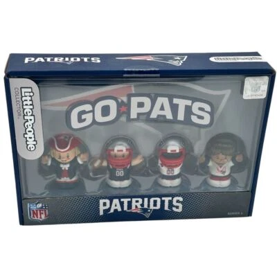 NFL New England Patriots МАЛЕНЬКИЕ ЛЮДИ коллекционная серия FISH PRICE Go Pats новые с ценниками - Изображение 1 из 4