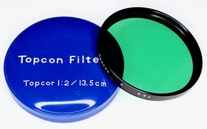 Topcon G Green Filter for 13.5cm f2 #1 ........ Minty w/Case ....... Very Rare - Picture 1 of 8