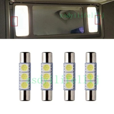 4x Para Chevrolet Cruze 2010-2019 Parasol Izquierdo Derecho Blanco Luz LED Marco Lámpara Foto 1 de 2