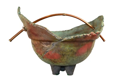 JONI DEWITT Original Vintage Signed Studio Pottery Sculpture Centerpiece Bowl - Image 1 of 4