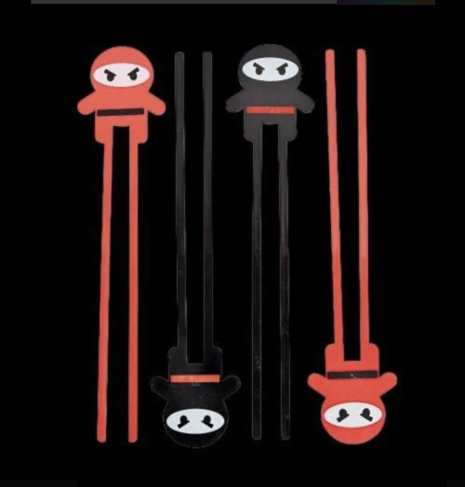Palillos de plástico Ninja, suministros para fiestas, 6 piezas Foto 1 de 1