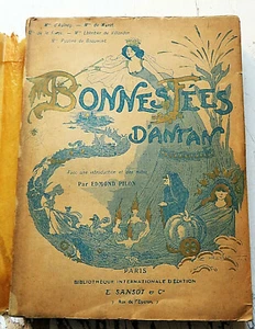 CONTES/BONNES FEES D'ANTAN/ED SANSOT/1908/EO/TRES BEL ENVOI /RARISSIME/COLETTE - Picture 1 of 3