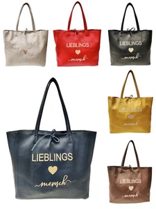 Favorite Person Bag Leather Bag Shopper XL Beach Bag Genuine Leather - Picture 1 of 29