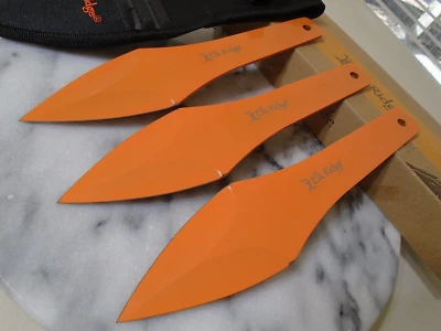 Juego de cuchillos de triple lanzamiento Elk Ridge ER-TKFIX005 Full Tang doble filo 9,35" Foto 1 de 4