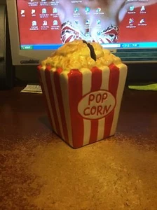 POPCORN CERAMIC MONEYBOX BIRTHDAY CHRISTMAS SAVINGS - Picture 1 of 1