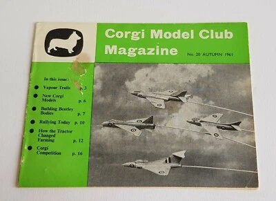 Originale Corgi Club Rivista No. 20, Autunno 1961 Superbo N.Condizioni Perfette - Immagine 1 di 4
