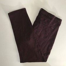 Buffalo David Bitton Womens Jeans Size 14/34 Wine Red Vale Stretch Skinny 