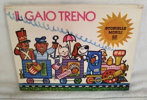 IL GAIO TRENO LIBRO ANIMATO POP UP KUBASTA STORIELLE MOBILI 1974 AMZ EDITRICE - Foto 1 di 3