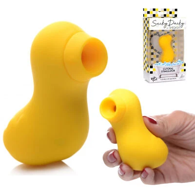 Sucky Ducky Silicone Sucking Air Pulsating Clitoral Stimulator Vibrator Sex Toys - Image 1 of 4