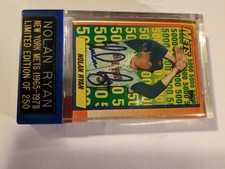 1990 Topps Nolan Ryan Tribute 4-card  autographed Rare Set limited to 250 Sets !