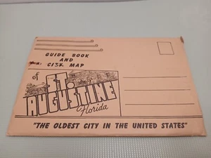 Pictorial Guide Book & Map Of Historic Old St. Augustine Florida with Envelope - Picture 1 of 9