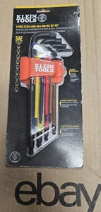 Klein Tools BLS9 Assorted Standard (SAE) 9-Pc Hex Key Set SAME DAY SHIPPING! - Picture 1 of 2