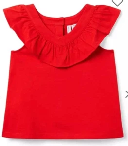 Janie and Jack Red Ruffle Jersey Top size 7 new with tags - Picture 1 of 3