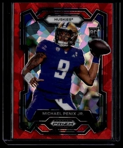2024 Panini Prizm Draft Picks #101 Michael Penix Jr. Red Ice - Picture 1 of 2