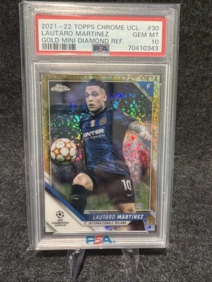 Lautaro Martinez 2021-22 Topps Chrome UCL Gold Diamond/50 - Image 1 of 2