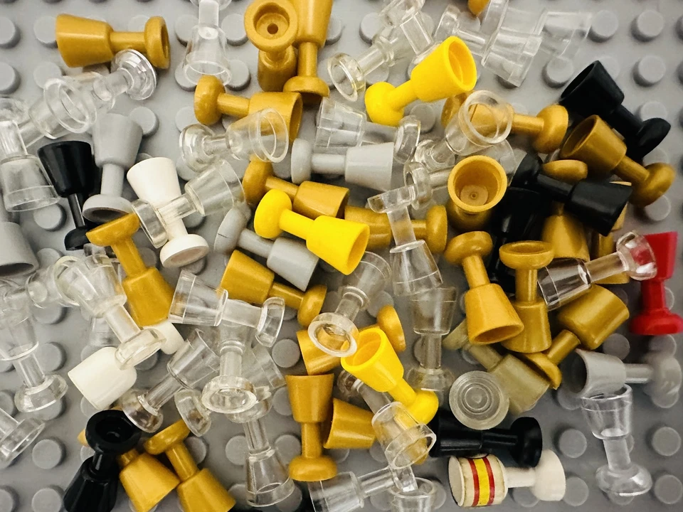 Lote De 20 Minifiguras Lego Aleatorias Copas Gafas Transparente Oro Amarillo Negro Harry Foto 1 de 4
