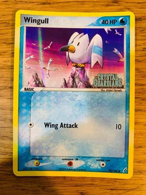 NM! Wingull (70/100) EX Crystal Guardians Stamped Reverse Holo Pokemon Card! - Image 1 of 4