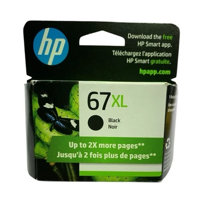 HP 67XL Black Toner Cartridge - Exp July 2027 - Image 1 of 4