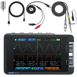 FNIRSI DS215H Osciloscopio de Mano 50MHz 2 Canales con 2 Generadores de Señales NUEVO - Imagen 1 de 21