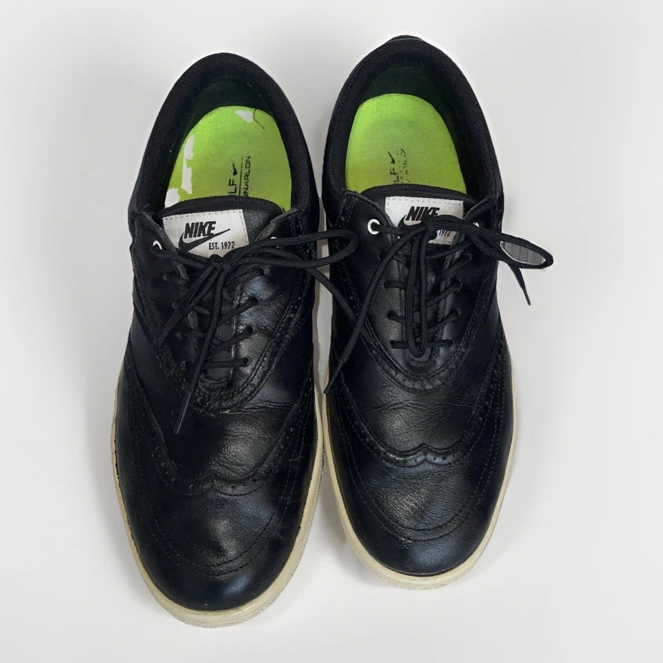 Nike Lunarlon Swingtip Spikeless Golf Shoes Mens Size 10.5 Black 533092-001 - Image 1 of 4