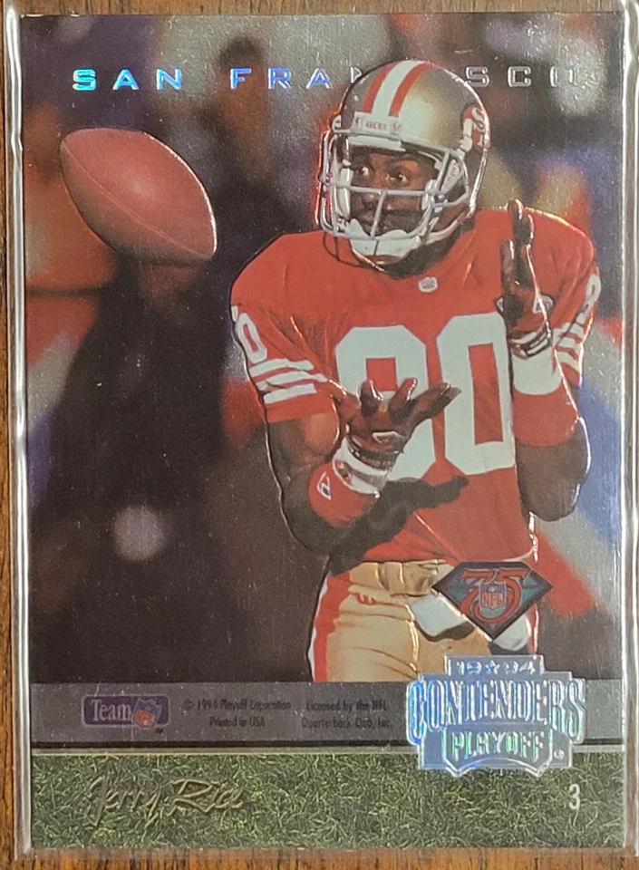 Jerry Rice 1994/Sterling Sharpe Playoff Contenders Back to Back #3 Foto 1 de 1