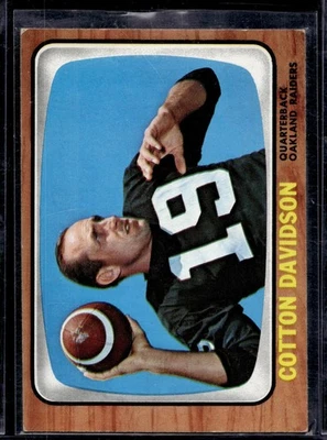 1966 Topps Cotton Davidson #109  Oakland Raiders Excellent Vintage Card - Image 1 of 2