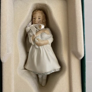1993 Hallmark Gentle Tidings Porzellan Ornament Collector’s Club Exclusive - Bild 1 von 8