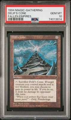 1994 Magic The Gathering Fallen Empires Delif's Cone Vintage PSA 10 - Image 1 of 2