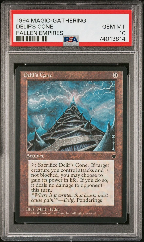 1994 Magic The Gathering Fallen Empires Delif's Cone Vintage PSA 10 - Image 1 of 2