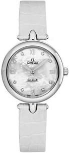 Omega De Ville Prestige 27,4 mm White Pearl Dial Damenuhr 424.13.27.60.55.001 - Bild 1 von 8