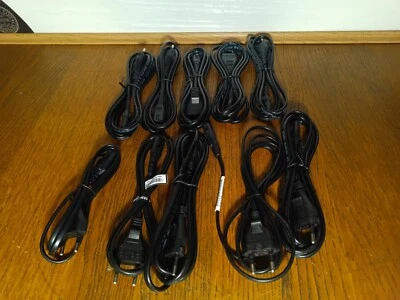 10x EU C7 Figure Of 8 Plug 2 Pin European Mains Power Cable Lead  - Image 1 of 4