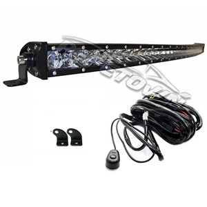 Barra de luz LED curva de 31 pulgadas combo de punto de inundación conducción todoterreno ATV SUV camión 4x4 - Imagen 1 de 11