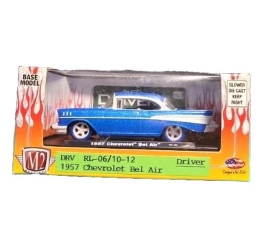 2010 M2 Machines Auto-Drivers Series 1957 Chevy Bel Air R06 10-12 Chase - Rare - Image 1 of 2