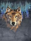 Complete Finished Cross Stitch - Wolves- Night Sky- Northern Lights- Wolf