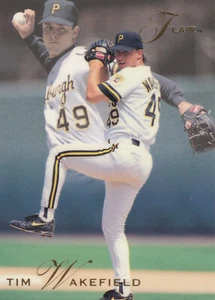 1993 Fleer Flair Tim Wakefield Baseball Rookie Card RC 118 Pirates High Grade NM - Picture 1 of 2