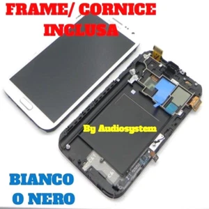 LCD DISPLAY + TOUCHSCREEN SAMSUNG GALAXY NOTE 2 GT N7100 RAHMEN GLAS RAHMEN - Bild 1 von 5