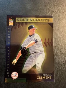 #Ga16 New York Yankees 2001 gold nugget,, Topps Roger Clemens Card Cb27 - Picture 1 of 3