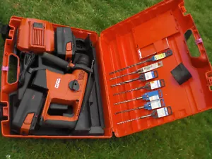 Hilti TE300A 36v SDS 2x 5.2 Batteries Drill Chisel Action breaker TE30A - Picture 1 of 13